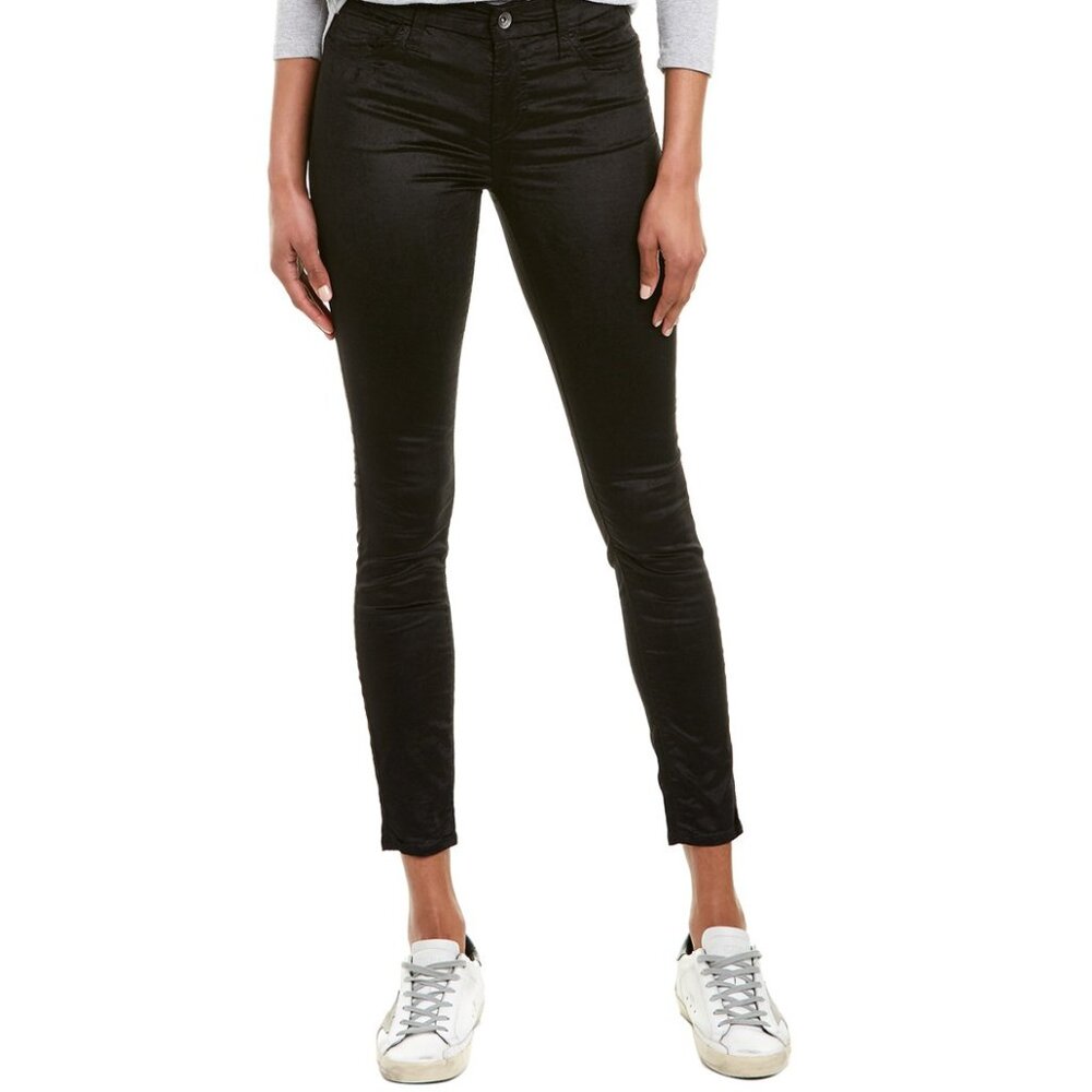 DEFECT Splendid Women's Velour Soft Skinny Jeans Black Size 28 $190 4C636